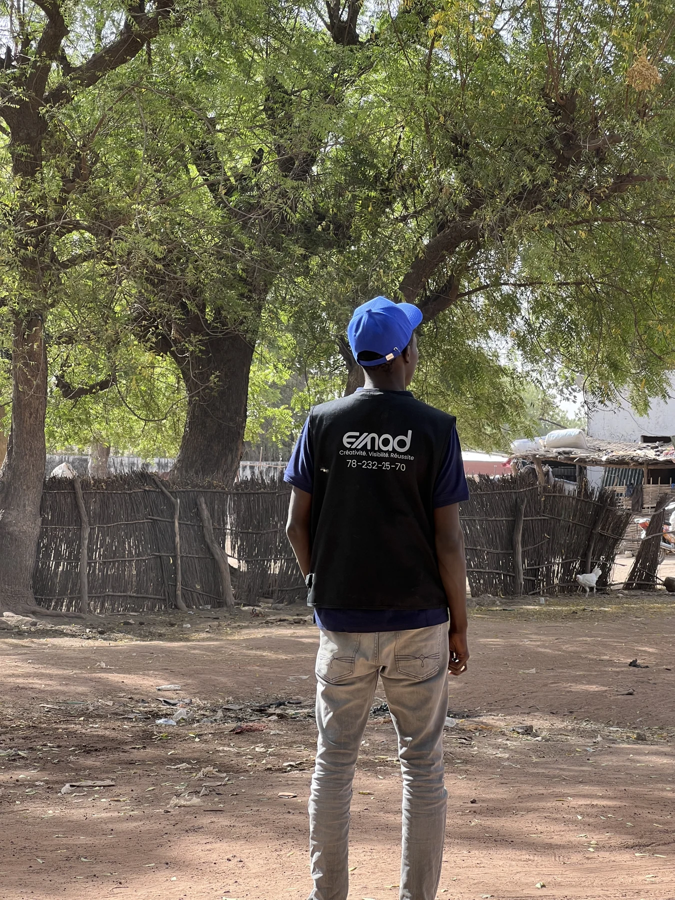 Un membre de l’équipe EMAD sur le terrain